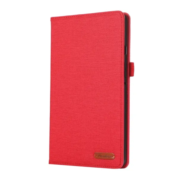 FABRIC Zaklápací obal pre Samsung Galaxy Tab A9+ červený