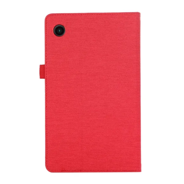 FABRIC Zaklápací obal pre Samsung Galaxy Tab A9+ červený