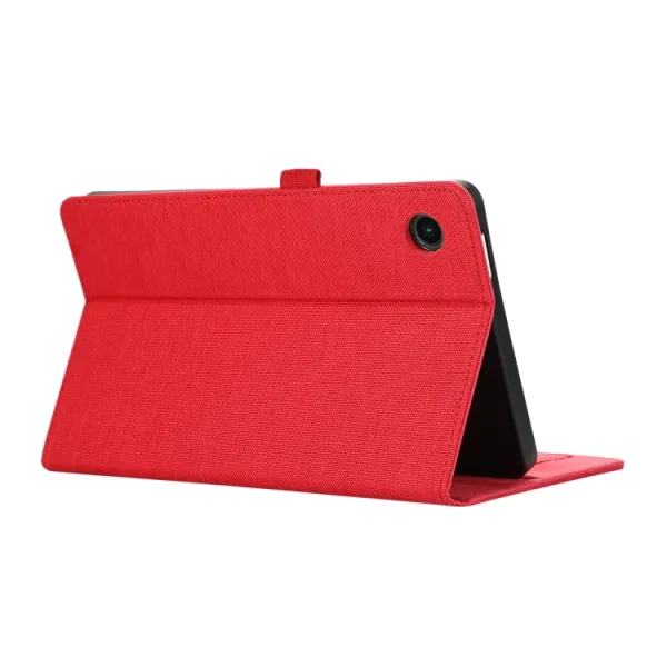 FABRIC Zaklápací obal pre Samsung Galaxy Tab A9+ červený