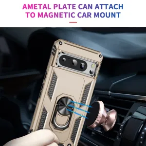 RING Ochranný kryt s držiakom pre Google Pixel 8 Pro zlatý