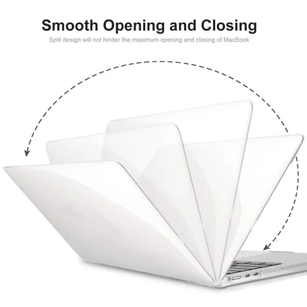 ENKAY CRYSTAL SET Ochranná sada pre MacBook Air 15" M2 / M3 (A2941 / A3114)  čierna