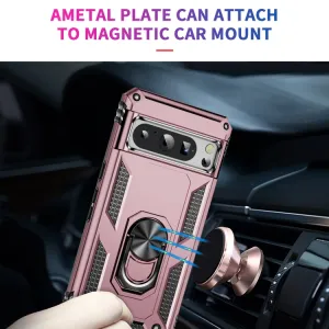 RING Ochranný kryt s držiakom pre Google Pixel 8 Pro ružový