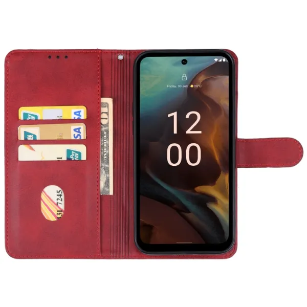 SMOOTH Peňaženkové puzdro pre Nokia XR21 červené
