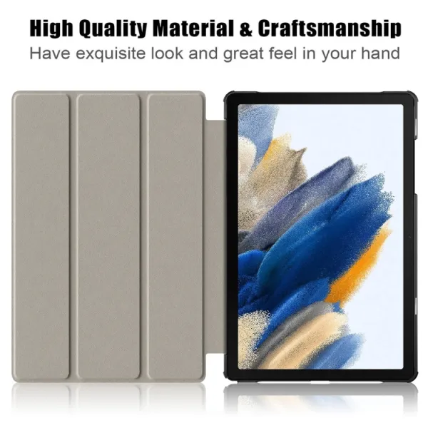 LEATHER Zaklápací obal Samsung Galaxy Tab A9+ modrý