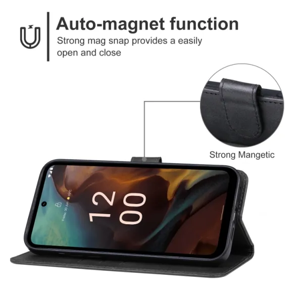 SMOOTH Peňaženkové puzdro pre Nokia XR21 čierne