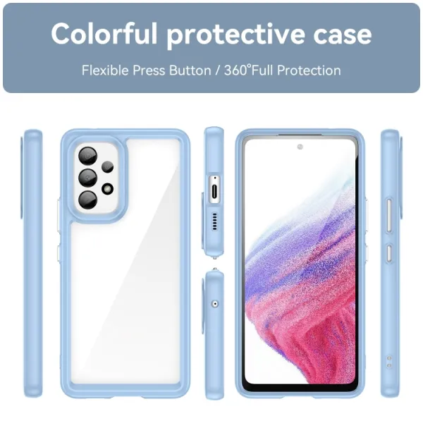 CRSTL Kryt pre Samsung Galaxy A53 5G modrý
