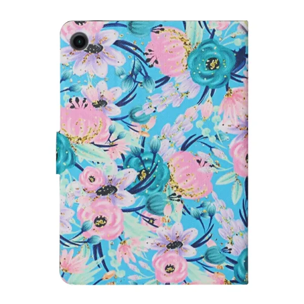 ART Zaklápaci kryt Samsung Galaxy Tab A9 PINK FLOWER
