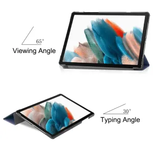 LEATHER Zaklápací kryt Samsung Galaxy Tab A9 modrý