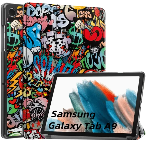 ART Zaklápaci kryt Samsung Galaxy Tab A9 GRAFFITI