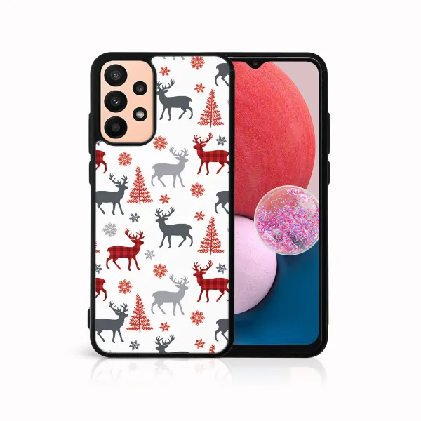 MY ART Kryt s vianočným dizajnom Samsung Galaxy A13 DEER (068)