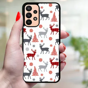MY ART Kryt s vianočným dizajnom Samsung Galaxy A13 DEER (068)