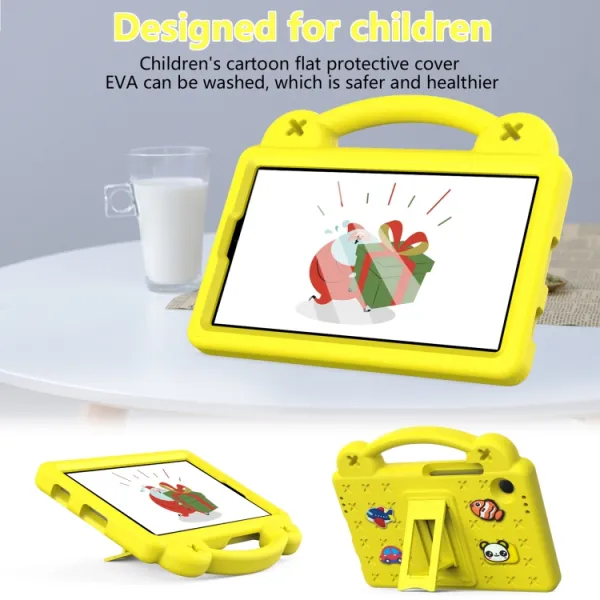 FANY Detský kryt na tablet pre Samsung Galaxy Tab A9 žltý