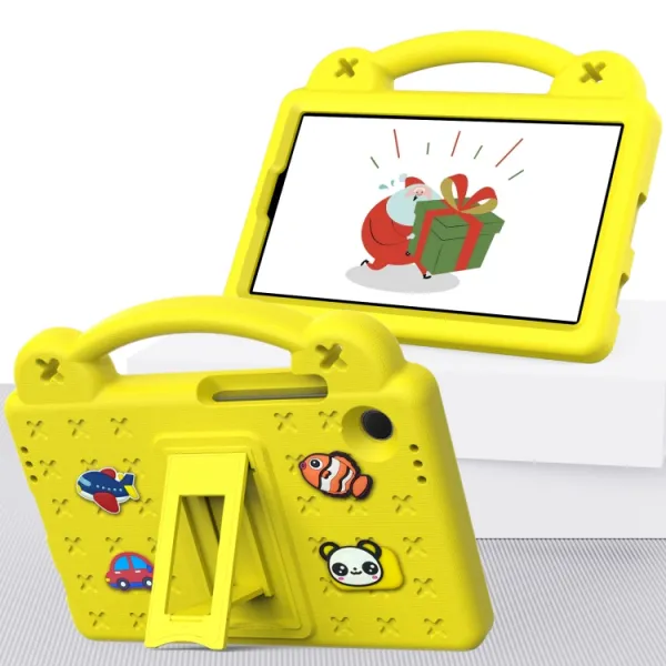 FANY Detský kryt na tablet pre Samsung Galaxy Tab A9 žltý