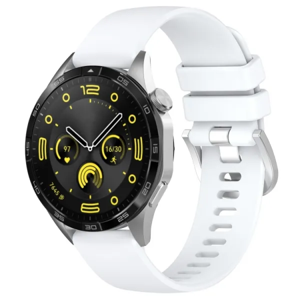 SILICONE Remienok pre Huawei Watch GT 4 46mm biely