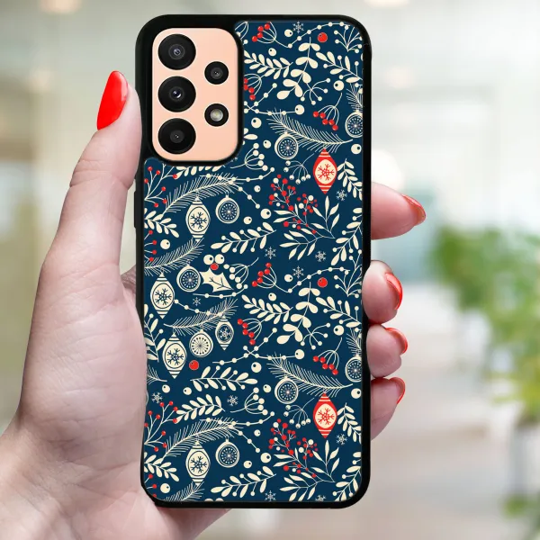 MY ART Kryt s vianočným dizajnom Samsung Galaxy A13 MISTLETOE (070)
