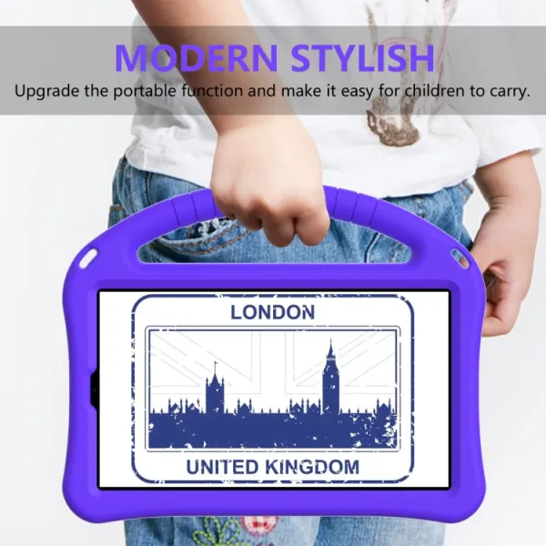 KIDDO Detský obal pre Samsung Galaxy Tab A9 fialový