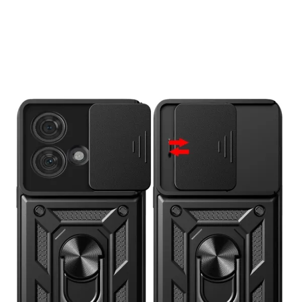 RING CAMERA Kryt s držiakom pre Motorola Edge 40 Neo modrý
