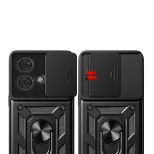 RING CAMERA Kryt s držiakom pre Motorola Edge 40 Neo modrý
