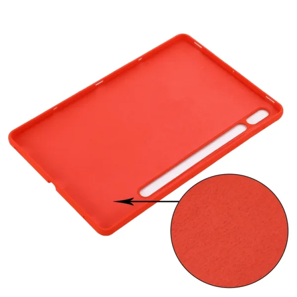 RUBBER Ochranný kryt pre Samsung Galaxy Tab S9 FE / Tab S10 FE / Tab S10 Lite červený
