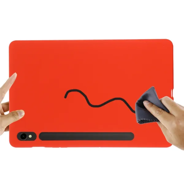 RUBBER Ochranný kryt pre Samsung Galaxy Tab S9 FE / Tab S10 FE / Tab S10 Lite červený