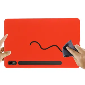RUBBER Ochranný kryt pre Samsung Galaxy Tab S9 FE / Tab S10 FE / Tab S10 Lite červený