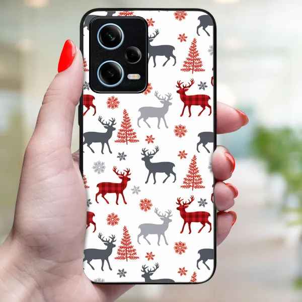 MY ART Kryt s vianočným dizajnom Xiaomi Redmi Note 12 5G DEER (068)