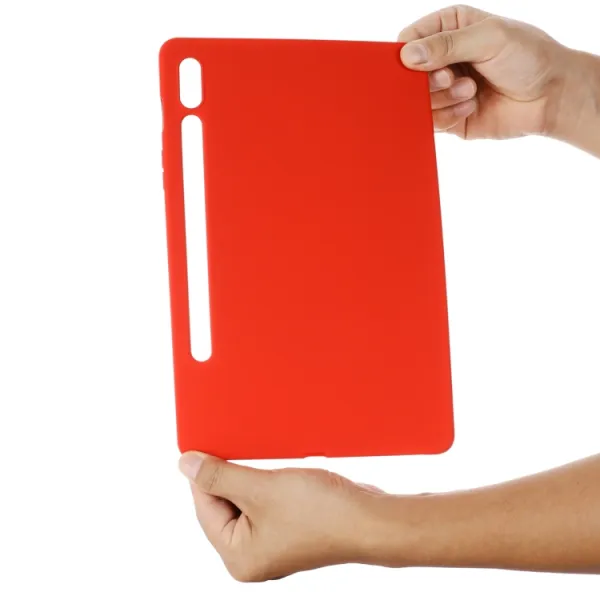 RUBBER Ochranný kryt pre Samsung Galaxy Tab S9 FE / Tab S10 FE / Tab S10 Lite červený