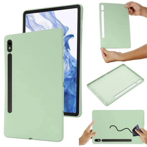RUBBER Ochranný kryt pre Samsung Galaxy Tab S9 FE / Tab S10 FE / Tab S10 Lite zelený