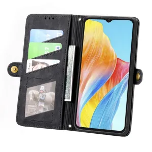 GEOM Peňaženkové puzdro pre Oppo A38 čierne