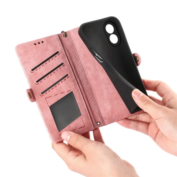 GEOM Peňaženkové puzdro pre Oppo A38 čierne