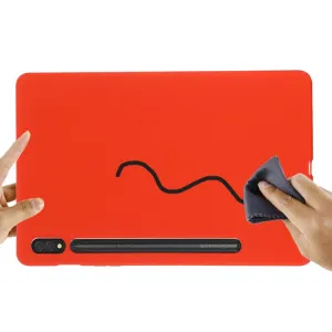 RUBBER Ochranný kryt pre Samsung Galaxy Tab S9 Ultra / Tab S10 Ultra červený
