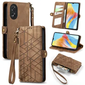 GEOM Peňaženkové puzdro pre Oppo A38 hnedé