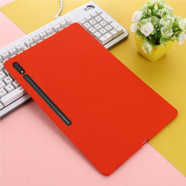RUBBER Ochranný kryt pre Samsung Galaxy Tab S9 Ultra / Tab S10 Ultra červený