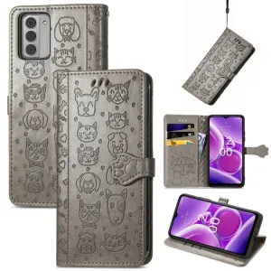 ART Peňaženkový kryt Nokia G42 5G ANIMALS šedý