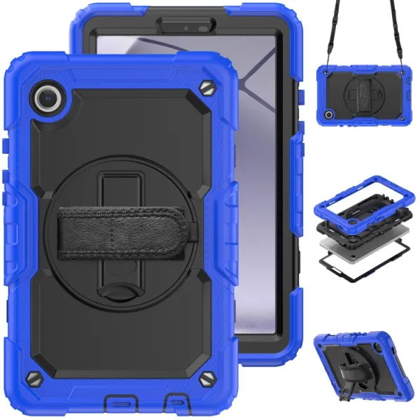SOLID 360 Odolný obal pre Samsung Galaxy Tab A9+ modrý