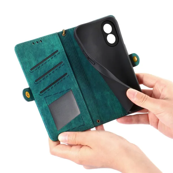 GEOM Peňaženkové puzdro pre Oppo A79 5G zelené