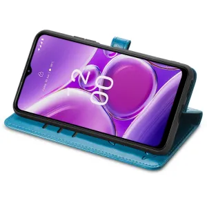 ART Peňaženkový kryt Nokia G42 5G ANIMALS modrý
