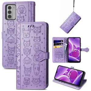 ART Peňaženkový kryt Nokia G42 5G ANIMALS fialový