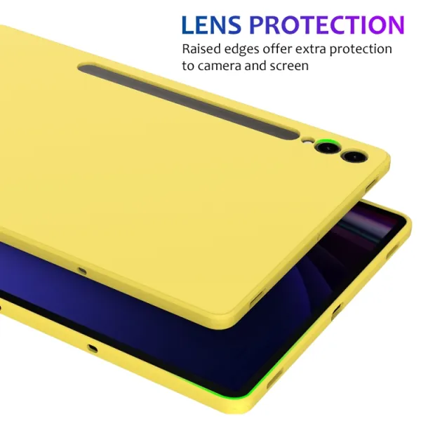 RUBBER Ochranný kryt pre Samsung Galaxy Tab S9 FE+ / S9+ / S10+ žltý