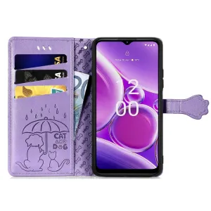 ART Peňaženkový kryt Nokia G42 5G ANIMALS fialový