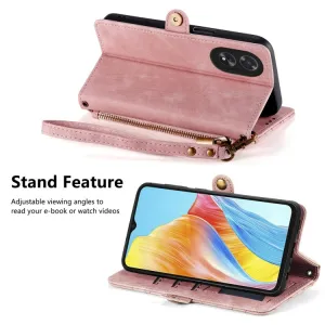 GEOM Peňaženkové puzdro pre Oppo A38 ružové