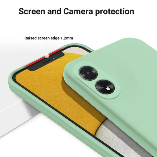 RUBBER Ochranný kryt pre Oppo A38 zelený