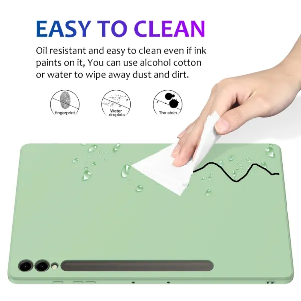RUBBER Ochranný kryt pre Samsung Galaxy Tab S9 FE+ / S9+ / S10+ zelený
