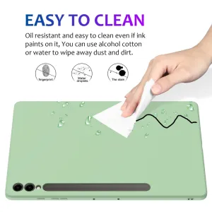 RUBBER Ochranný kryt pre Samsung Galaxy Tab S9 FE+ / S9+ / S10+ zelený