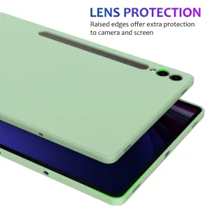 RUBBER Ochranný kryt pre Samsung Galaxy Tab S9 FE+ / S9+ / S10+ zelený
