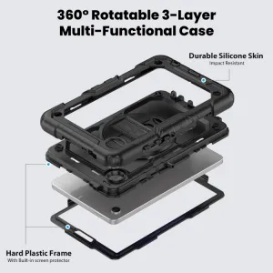 SOLID 360 Odolný obal pre Samsung Galaxy Tab A9+ čierny