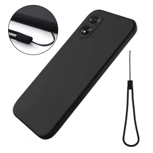 RUBBER Ochranný kryt pre Oppo A38 čierny