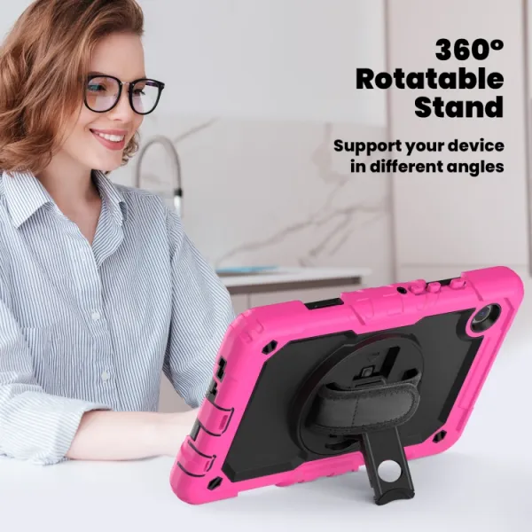 SOLID 360 Odolný obal pre Samsung Galaxy Tab A9 ružový