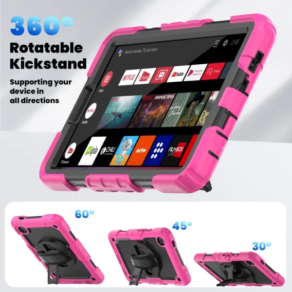 SOLID 360 Odolný obal pre Samsung Galaxy Tab A9 ružový
