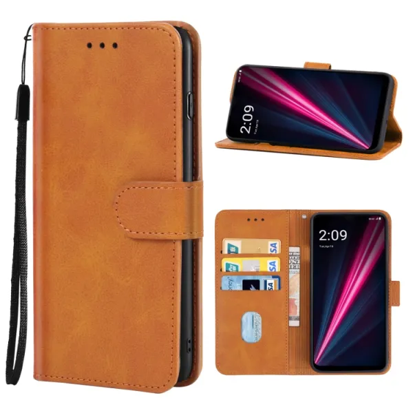 SMOOTH Peňaženkové puzdro pre T Phone Pro / T Phone Pro 2023 hnedé